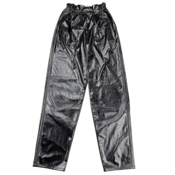 Aritzia Wilfred Jive Shiny Vegan Leather Pant Size XXS - Picture 2 of 7